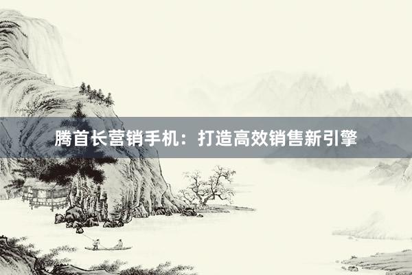 腾首长营销手机：打造高效销售新引擎